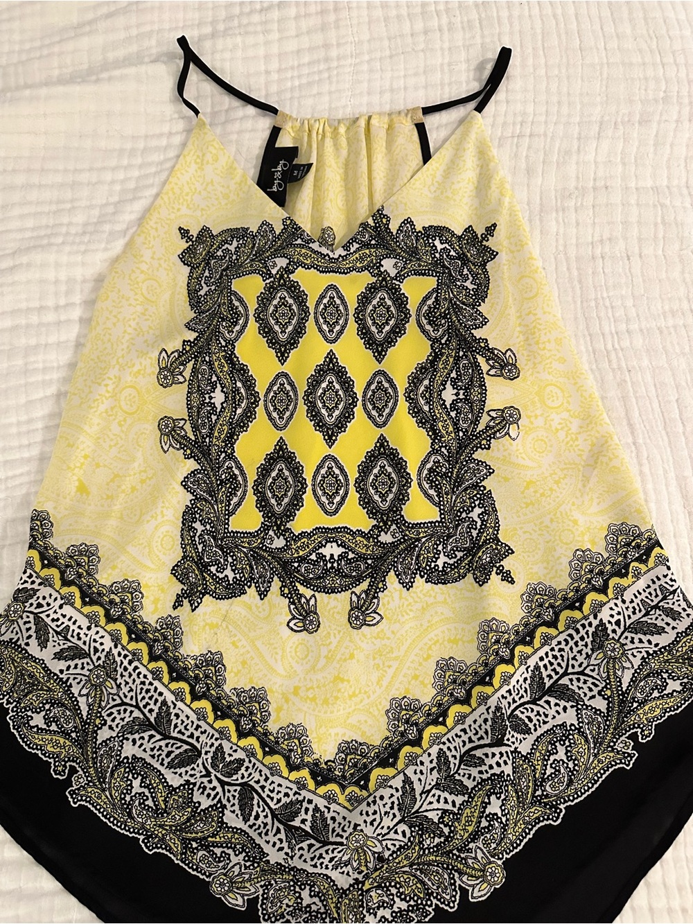 By & By Yellow Paisley Halter Camisole